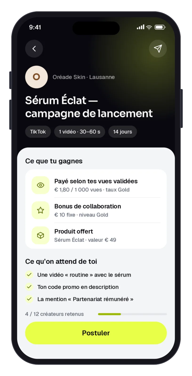 Détail d’une offre
